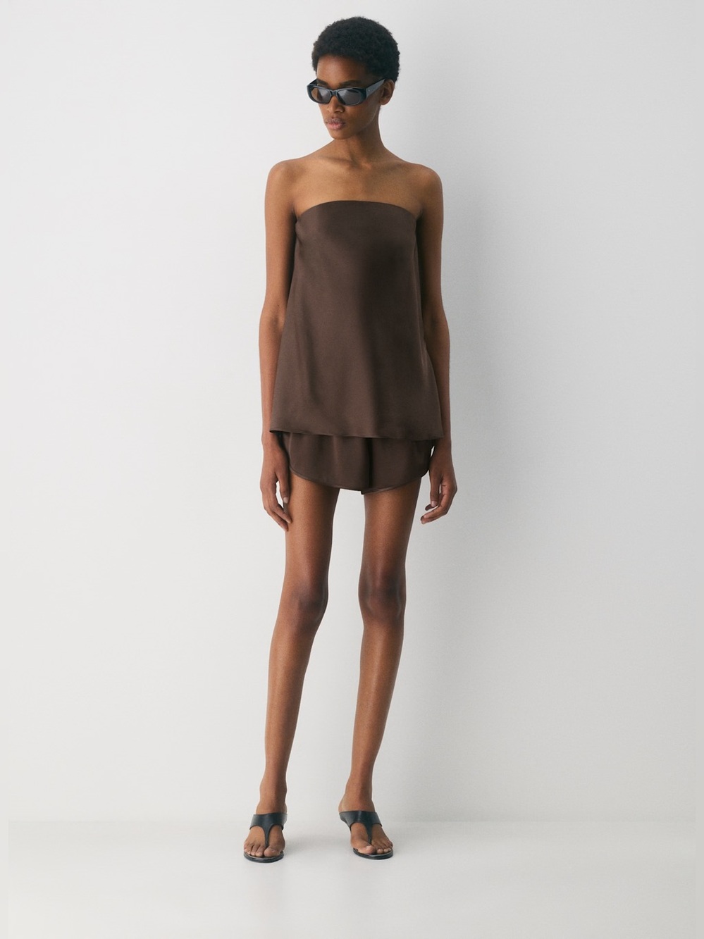 Aritzia Babaton Velarium Satin Top